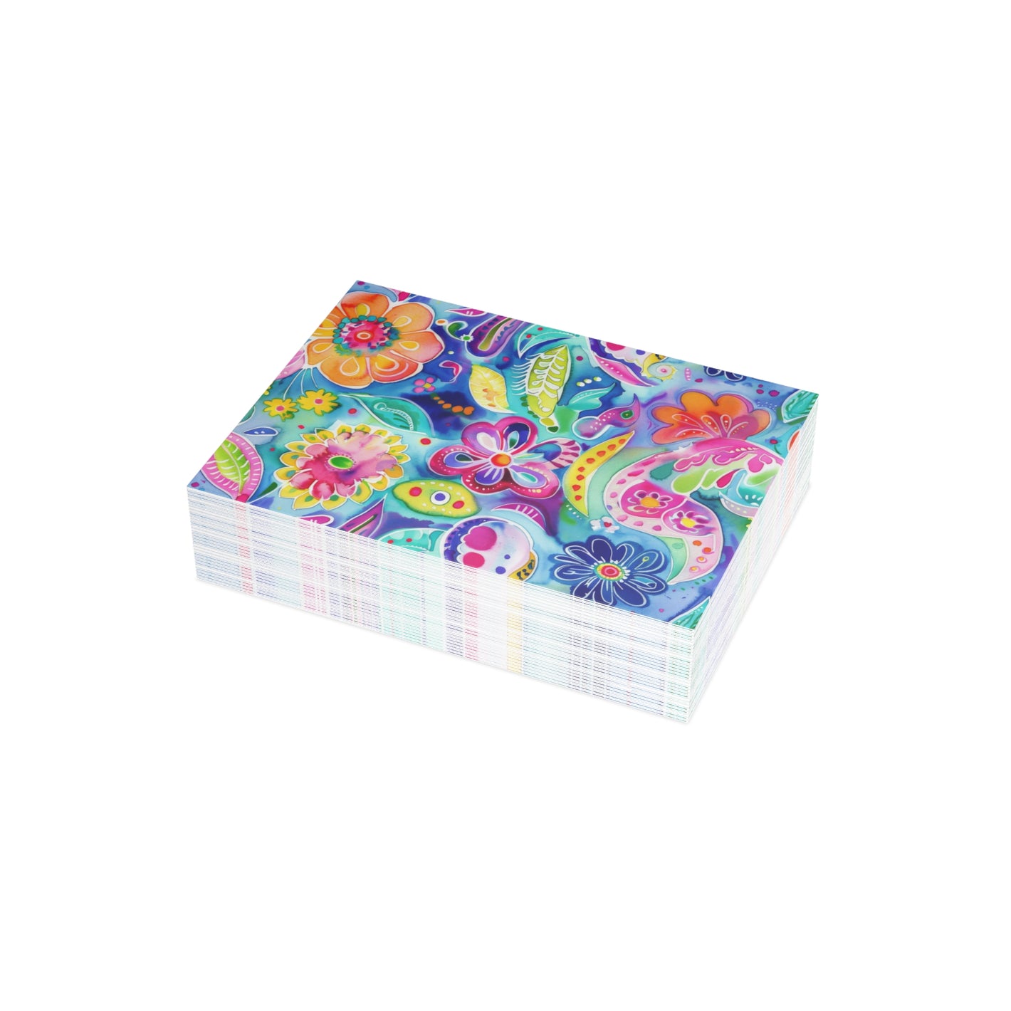 Bespattered Facade Colorful Flowers Postcards (no envelopes) | Sets of 10, 30, or 50