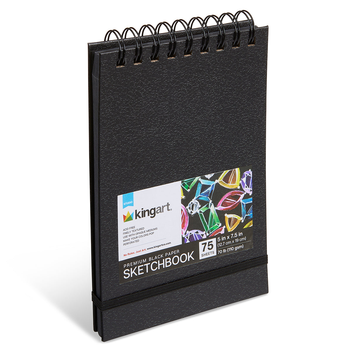 Black Paper 5x7.5 75 Sheets