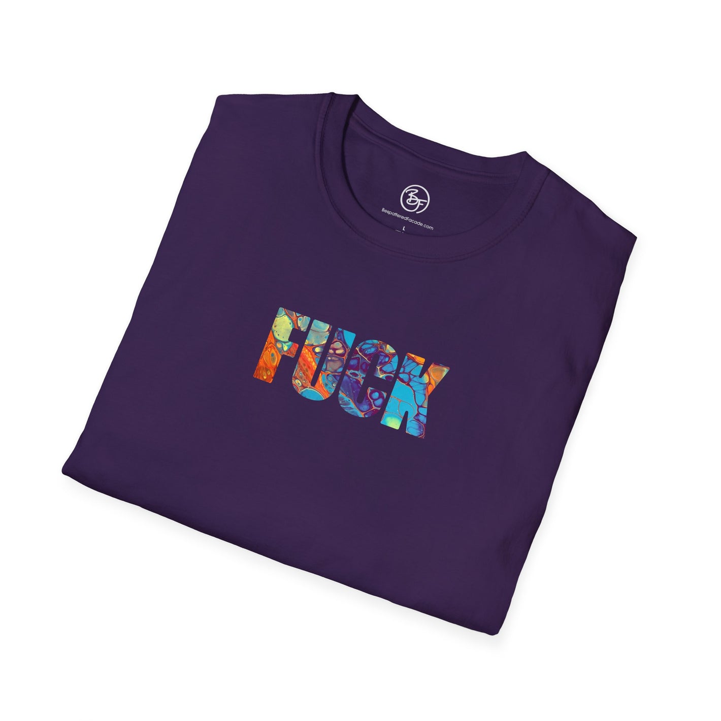 Bespattered Facade Everyone's Favorite Word Intergalactic Rainbow Unisex Softstyle T-Shirt