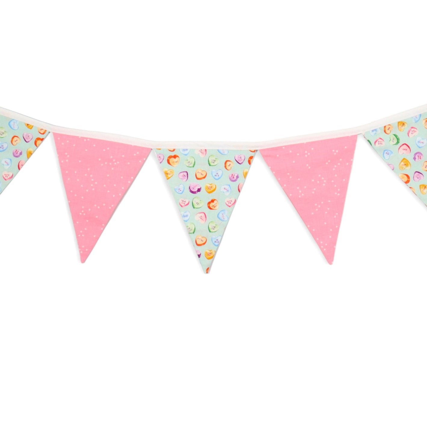 February Candy Hearts - Pennant Banner Sewing Kit