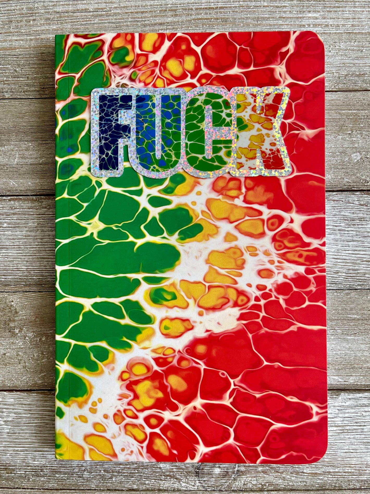 Bespattered Facade Rainbow Seaside Perfect Sticker & Notebook Pair