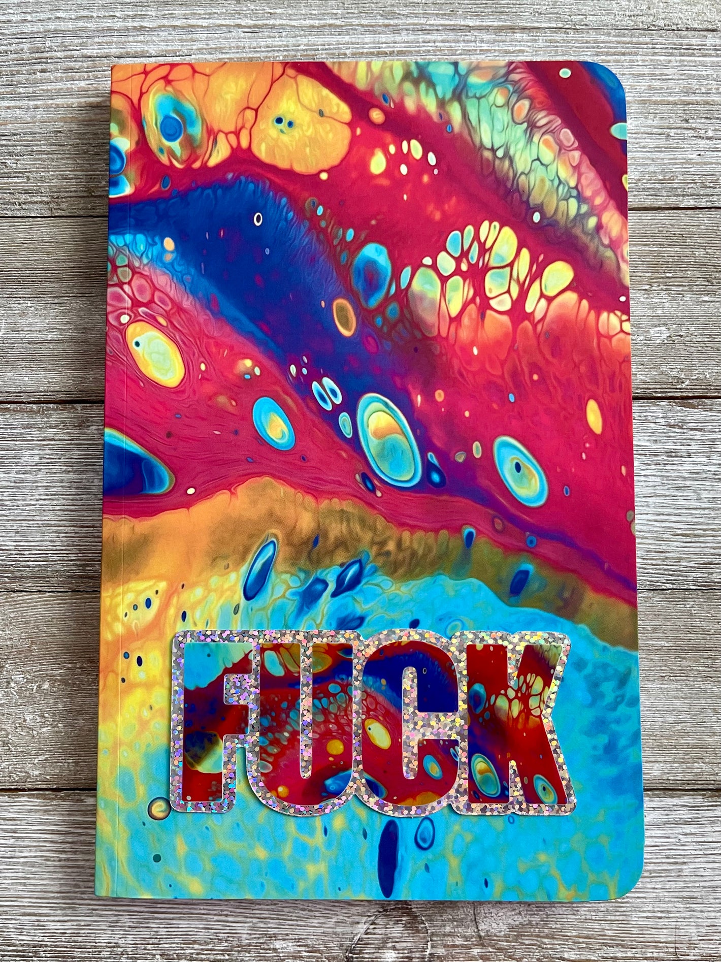 Bespattered Facade Rainbow Galaxy Perfect Sticker & Notebook Pair