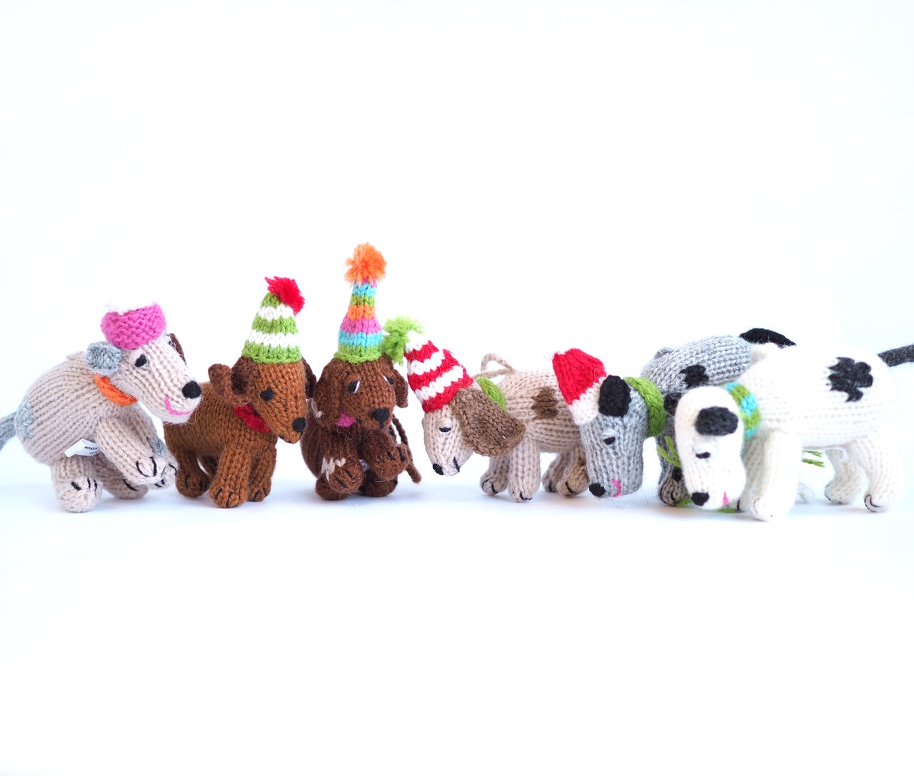 Dog Ornaments, set of 6