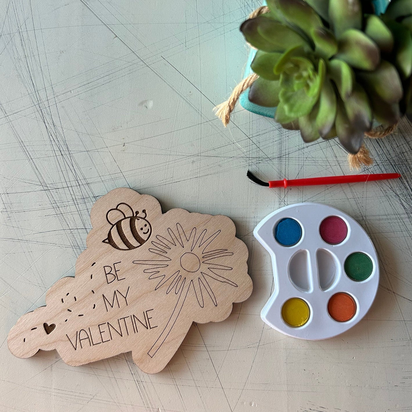 Be My Valentine Watercolor Craft Kit