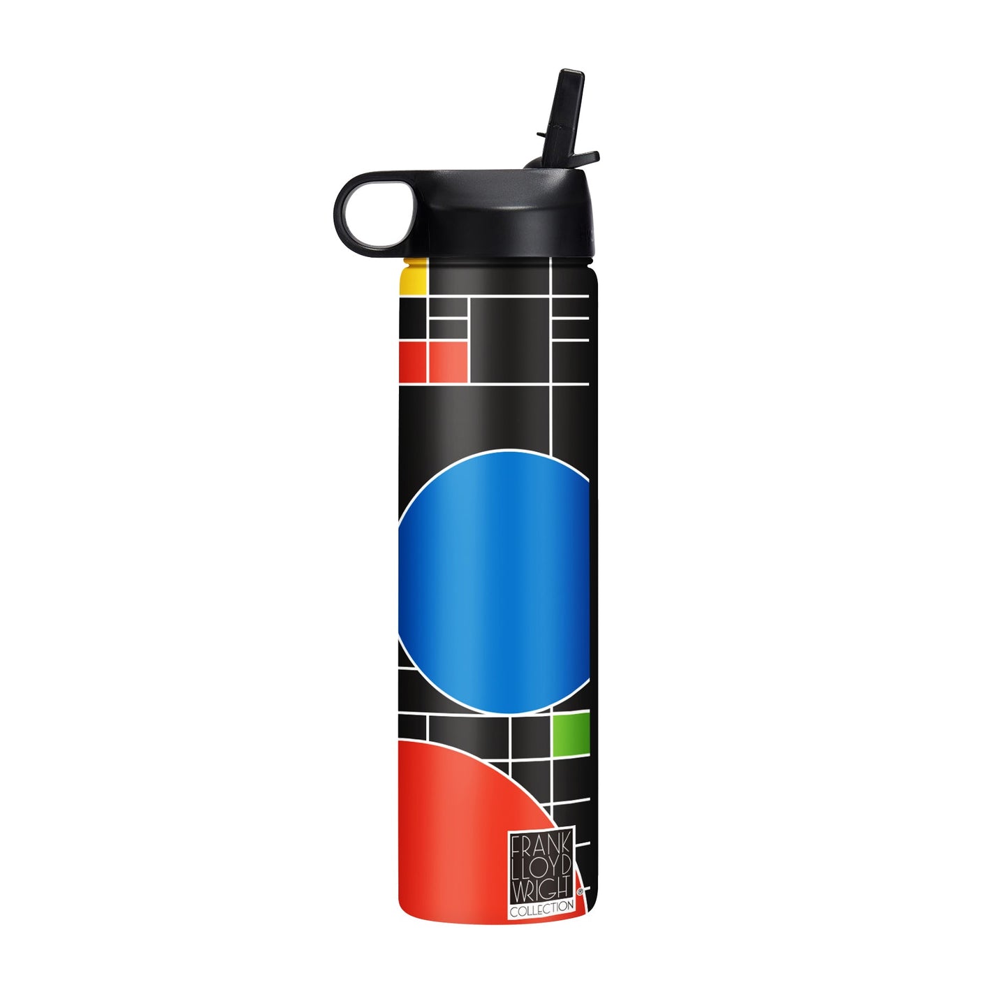 24 oz Water Bottle - Frank Lloyd Wright "Coonley Playhouse"