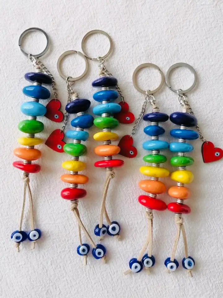 Keychain - Handmade sale Beads Keychain.