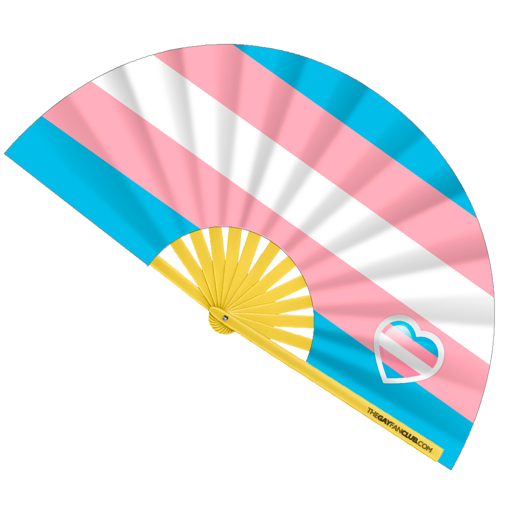 Trans Pride Flag Fan