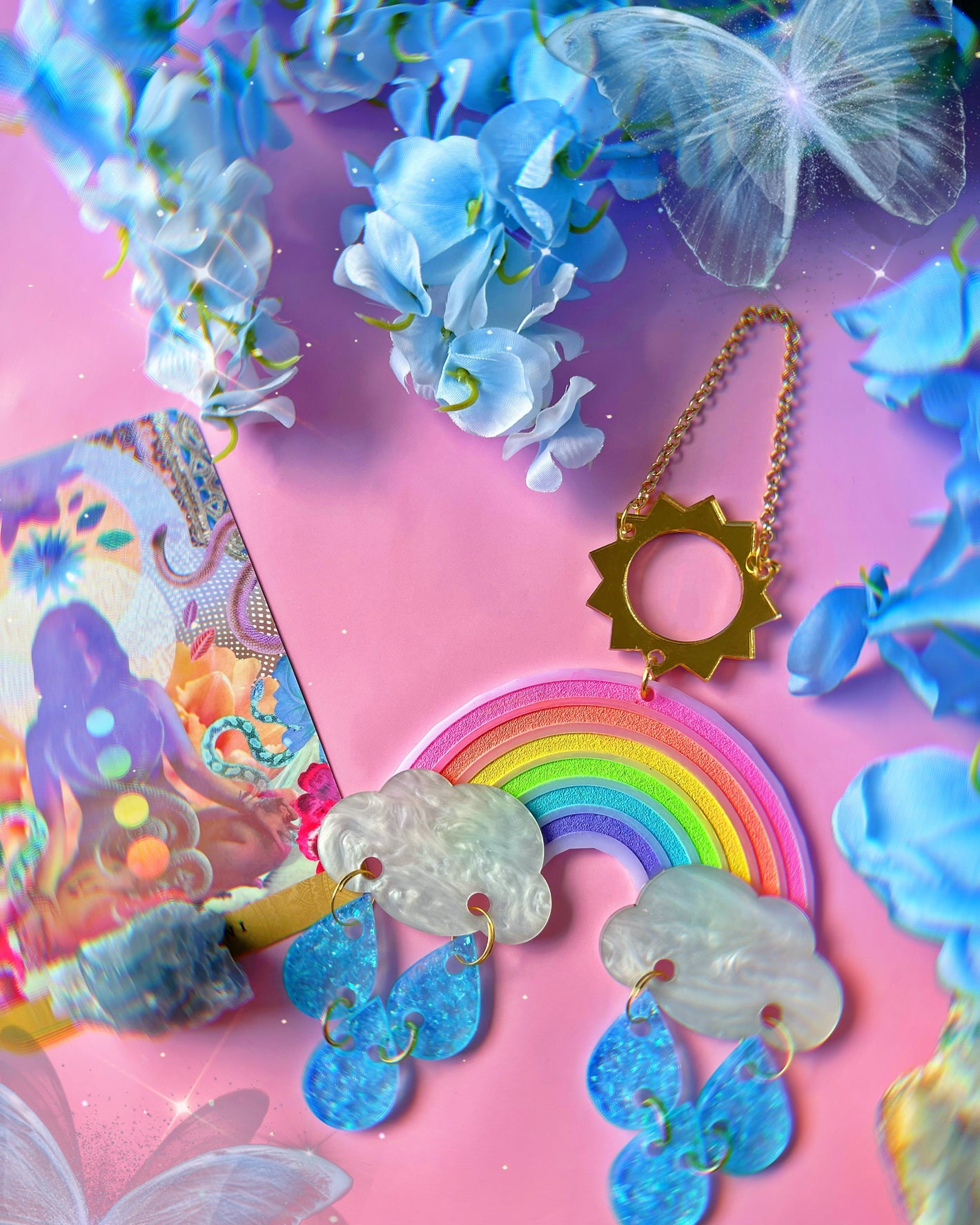 In the Clouds Rainbow Wall Hanging