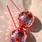 Pink Disco Ball Sipper Bundle (set of 6)