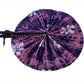 African Wax Print Fan, Handmade in Ghana