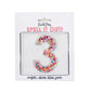 Confetti Number Stickers - Adhesive Patches