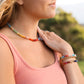 Natural Gemstone Necklace + 14k Gold Filled Toggle : Paradise