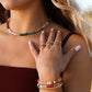 Natural Gemstone Necklace + 14k Gold Filled Toggle : Paradise