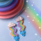 Wavy Rainbow Earrings