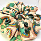 Rainbows and Gold St Patrick's Bullet Scrunchie