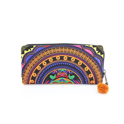 Rising Moon Embroidered Wallet - Thailand
