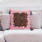 Batik Printed Embroidery Fabric Geometric Cushion- Thailand