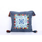 Batik Printed Embroidery Fabric Geometric Cushion- Thailand