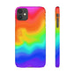 Bespattered Facade Rainbow Heat Map Snap Case