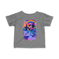 Bespattered Facade Rainbow Eat the Rich Orcas Colorful Retro Infant Fine Jersey Tee