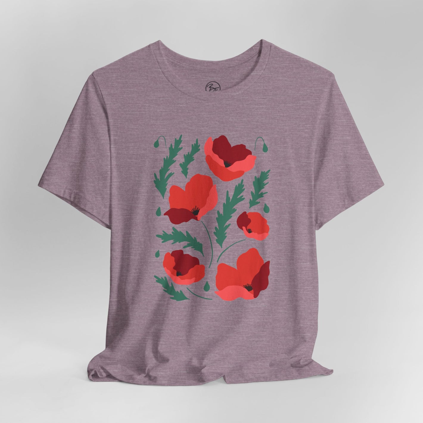 Red Poppies Bella Canvas Unisex Jersey Short Sleeve Tee