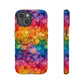 Bespattered Facade Rainbow Ink Circles Tough Case