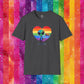 Bespattered Facade Rainbow Extraterrestrial Pride Unisex Softstyle T-Shirt