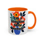 "I'm a Sensitive Little Menace" Rainbow Flowers Mug | Eight Colors | 11oz or 15oz