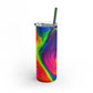 Bespattered Facade Tasty Neons Maars Maker Skinny Matte Tumbler 20oz