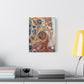 Bespattered Facade Fluid Art Abstract Painting Stretched Matte Canvas Art Prints | Multiple Sizes