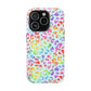 Bespattered Facade Bright Rainbow Leopard Impact-Resistant Case