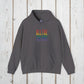 Bespattered Facade "All the Colors" Rainbow Block Embroidered Unisex Heavy Blend™ Hooded Sweatshirt
