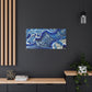 Bespattered Facade Fluid Art Abstract Painting Stretched Matte Canvas Art Prints | Multiple Sizes