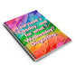 Bespattered Facade Rainbow "Wednesday" Spiral Notebook - Lined Pages