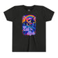Bespattered Facade Rainbow Eat the Rich Colorful Retro Orcas Youth Short Sleeve Tee