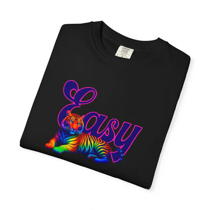 Bespattered Facade Neon "Easy Tiger" Colorful Premium Unisex Comfort Colors Garment Dyed 100% Cotton T-Shirt