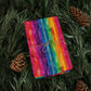 Bespattered Facade Rainbow Stripes Wrapping Paper | Three Sizes | Glossy or Matte
