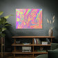 Bespattered Facade Fluid Art Abstract Painting Stretched Matte Canvas Art Prints | Multiple Sizes