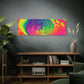 Bespattered Facade Fluid Art Abstract Painting Stretched Matte Canvas Art Prints | Multiple Sizes