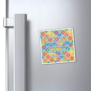 Bespattered Facade "Jumper Cables" Refrigerator Magnet
