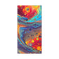 Bespattered Facade Fluid Art Abstract Painting Stretched Matte Canvas Art Prints | Multiple Sizes
