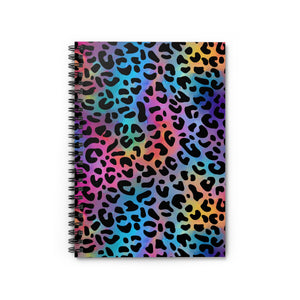 Bespattered Facade Dreamy Leopard Spiral Notebook - Lined Pages