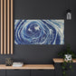 Bespattered Facade Fluid Art Abstract Painting Stretched Matte Canvas Art Prints | Multiple Sizes
