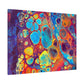 Bespattered Facade Fluid Art Abstract Painting Stretched Matte Canvas Art Prints | Multiple Sizes