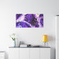 Bespattered Facade Purple Haze Stretched Matte Canvas Art Prints | Multiple Sizes