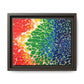 Bespattered Facade Rainbow Seaside Framed Canvas Art Print | 3 Frame Colors | Multiple Sizes