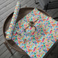 Bespattered Facade Rainbow Doodles Wrapping Paper | Three Sizes | Glossy or Matte