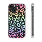 Bespattered Facade Pastel Rainbow Leopard Clear Case