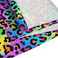 Bespattered Facade Candy Coated Neon Leopard Table Runner (2 sizes)