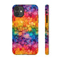 Bespattered Facade Rainbow Ink Circles Tough Case